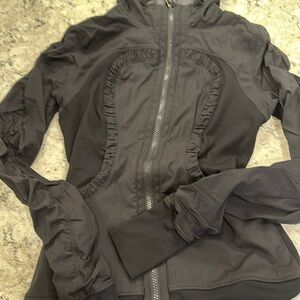 Dance studio hooded reversible jacket